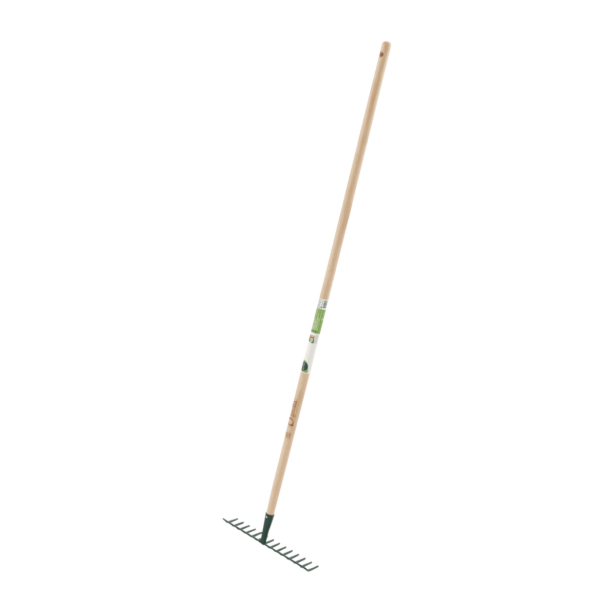 GEOLIA RAKE 14 TEETH METAL WITH BEECH WOOD HANDLE PEFC 150 CM