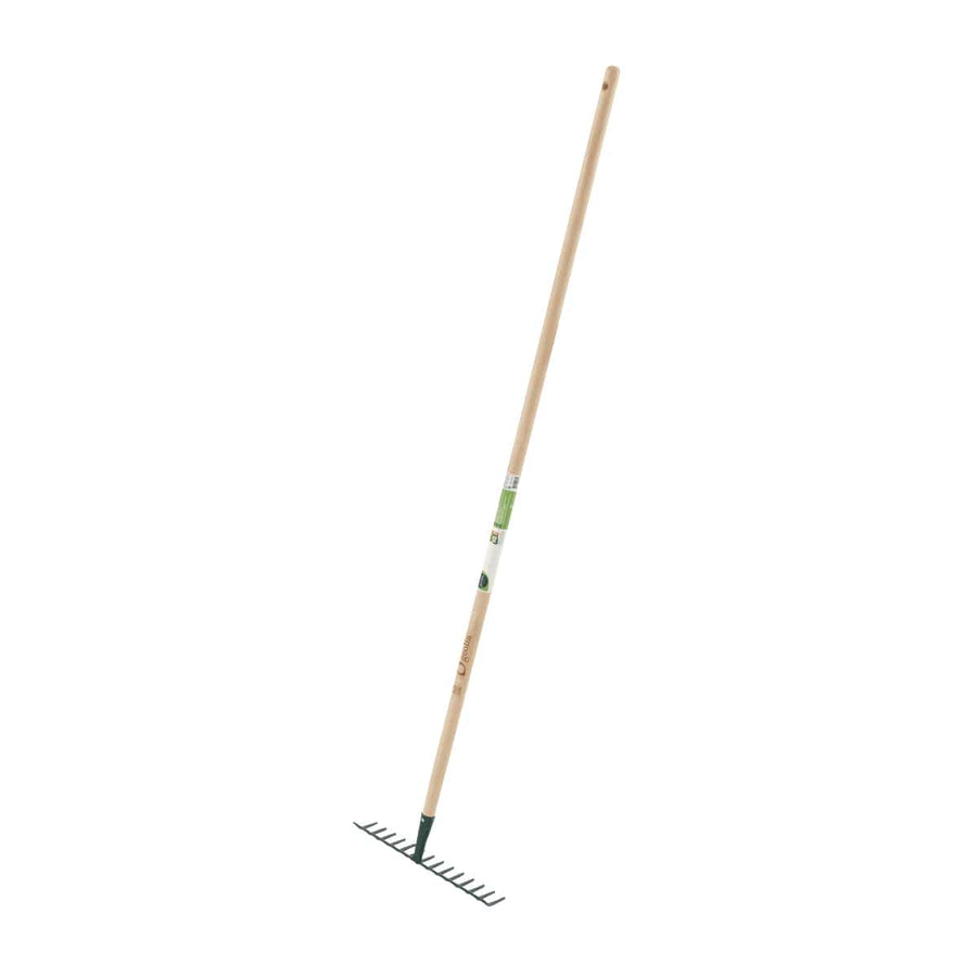 Bricocenter GEOLIA RAKE 14 TEETH METAL WITH BEECH WOOD HANDLE PEFC 150 CM