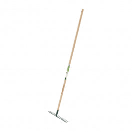 GEOLIA RAKE 14 TEETH METAL WITH BEECH WOOD HANDLE PEFC 150 CM