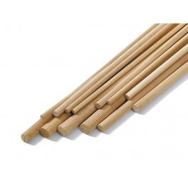 ROUND BEECH KNURLED D.12