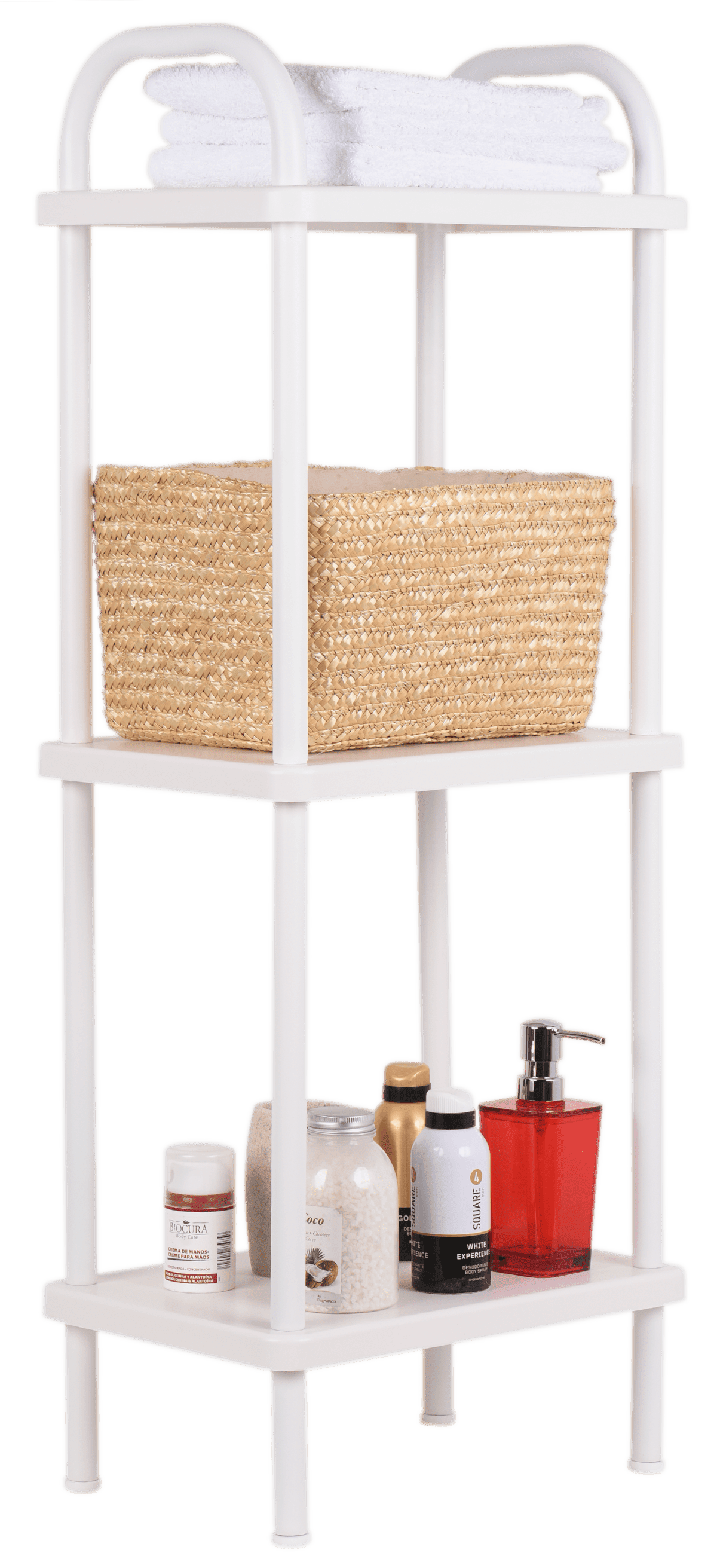 3-shelf bookcase: l38 p26 h95 cm
