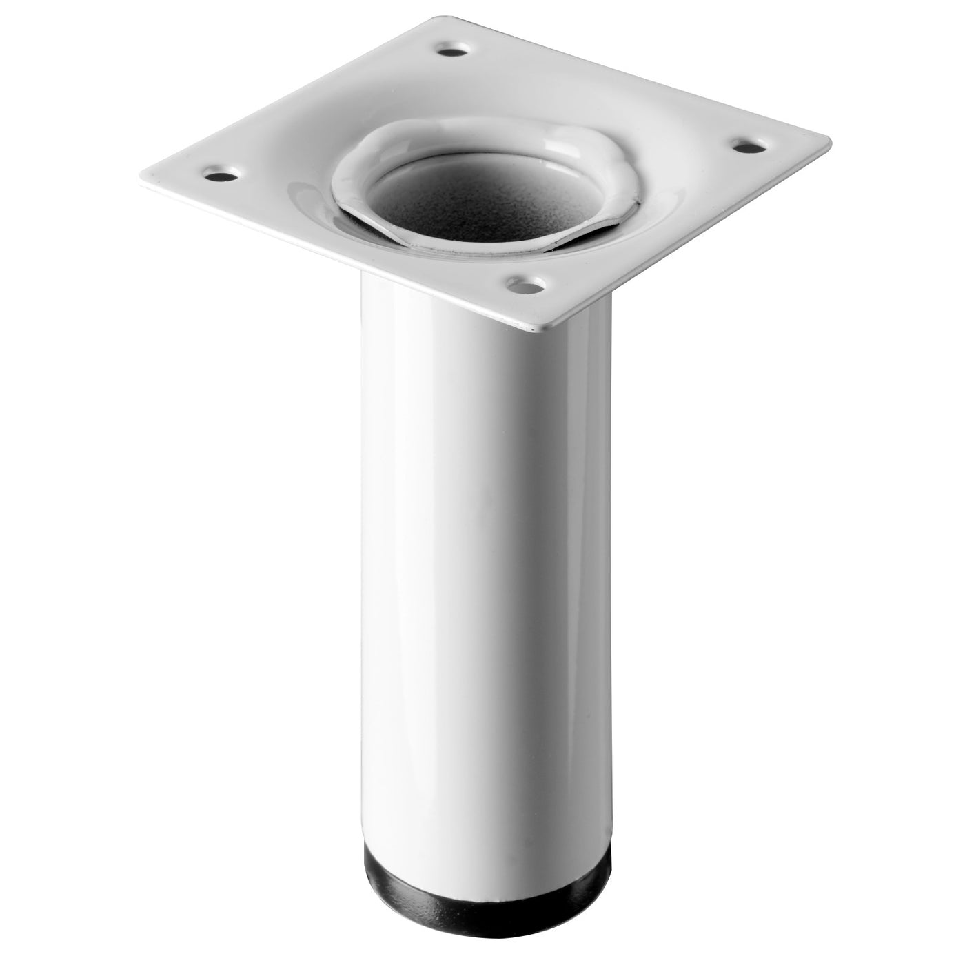 WHITE STEEL TABLE FOOT D30 H.100