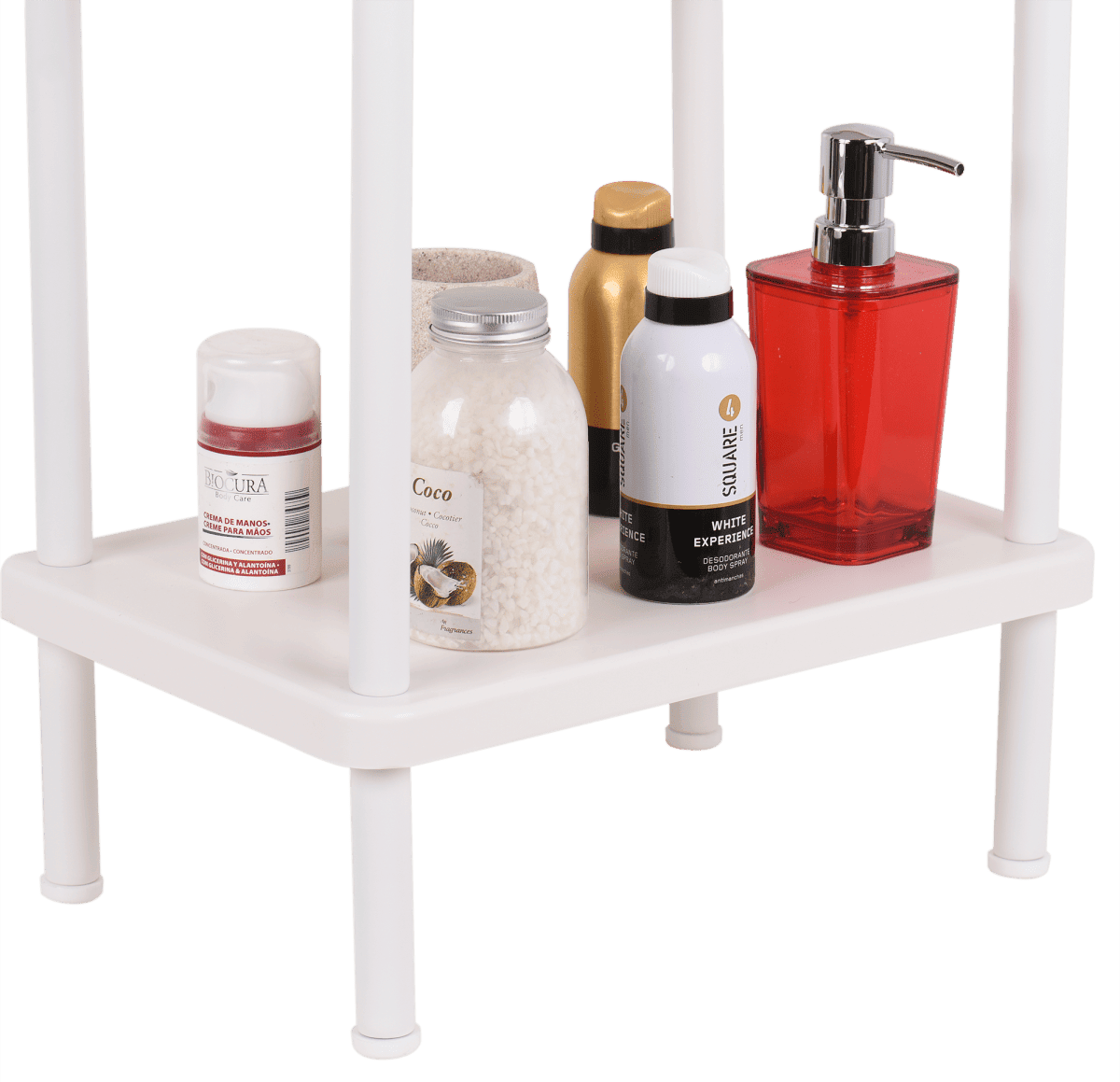 3-shelf bookcase: l38 p26 h95 cm