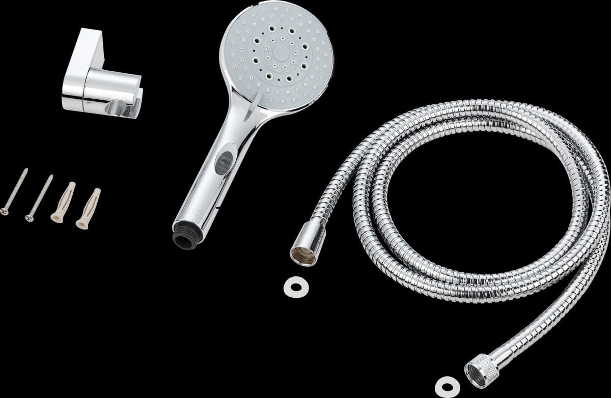 Bricocenter MINIKIT CINCO 5-JET HAND SHOWER, HOLDER AND HOSE