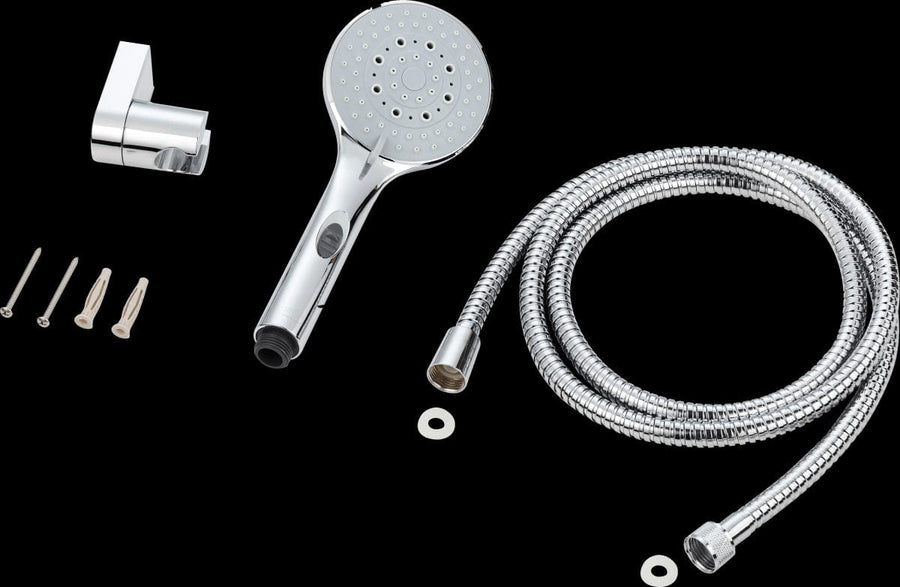 Bricocenter MINIKIT CINCO 5-JET HAND SHOWER, HOLDER AND HOSE