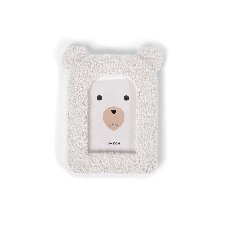 Casa TEDDY PHOTO FRAME 10X15CM WHIT