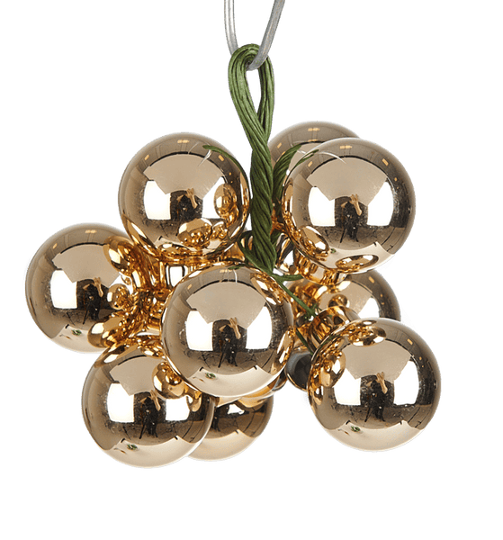 GOLD S/10 CHR BAUBLES Ø2CM