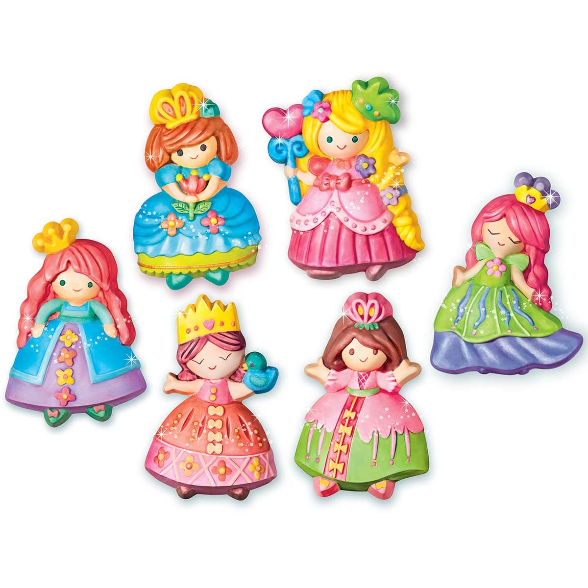 Toys model and color, princesses