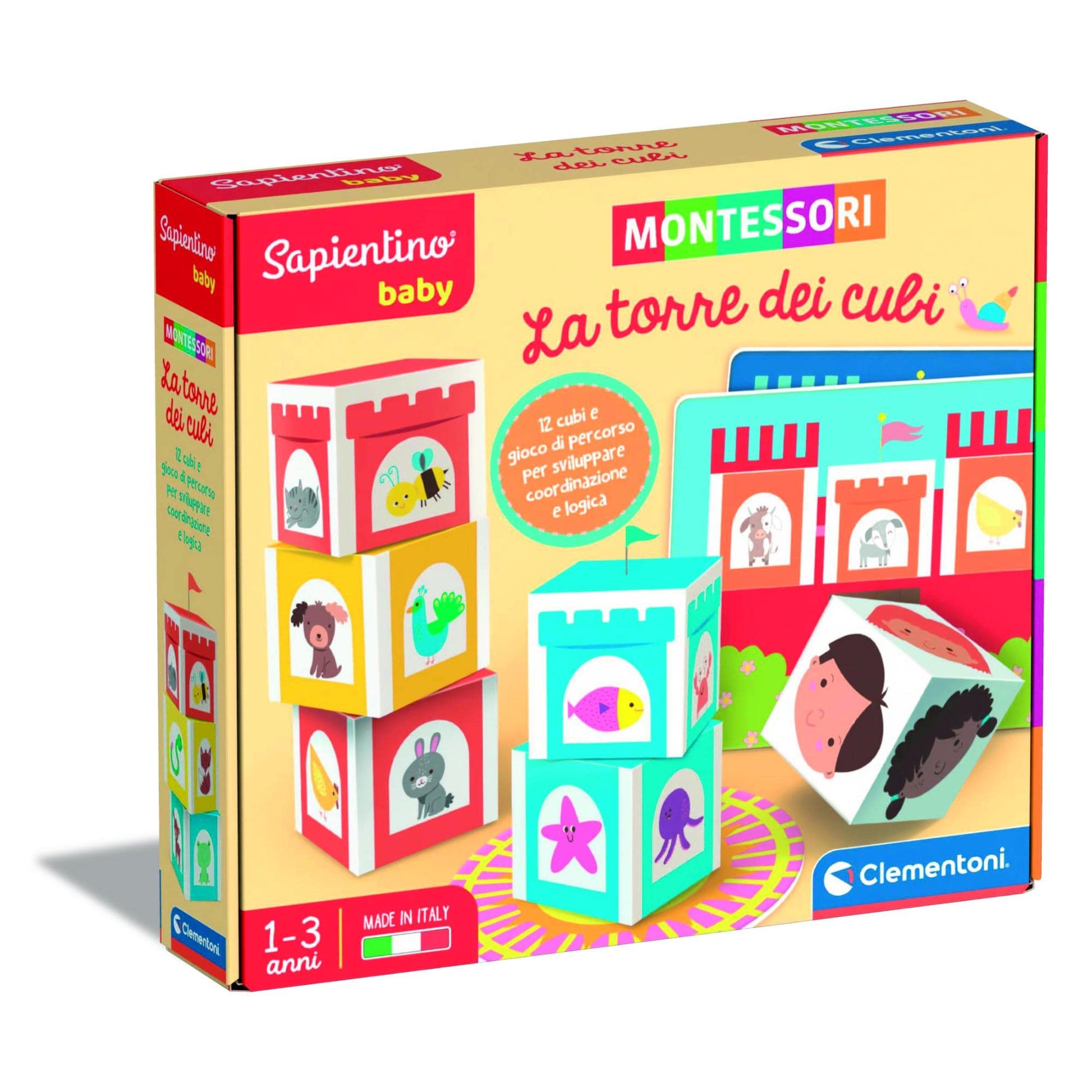 Toys Montessori Baby The Tower of Cubes