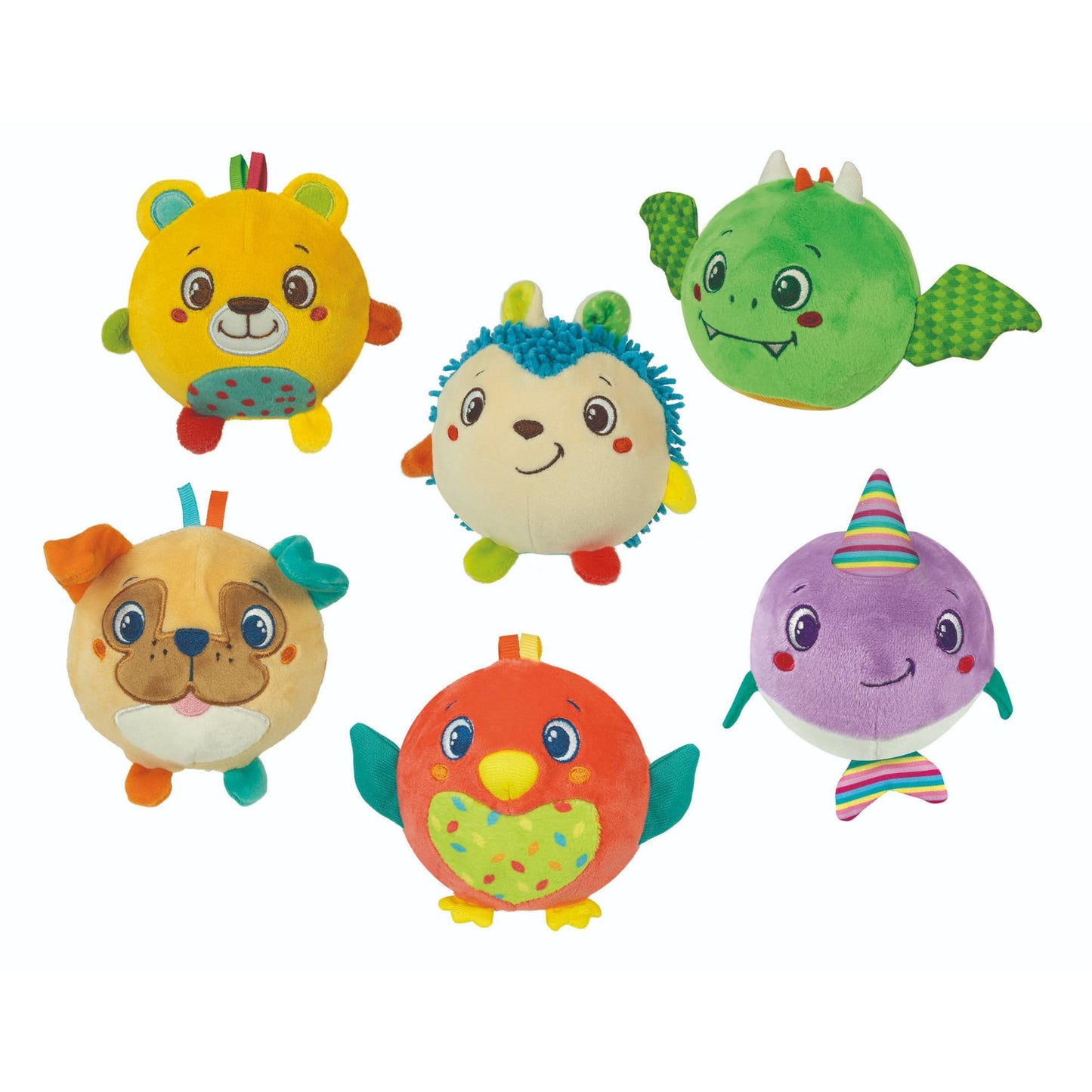 Toys Squeeze & Roll Soft Animals