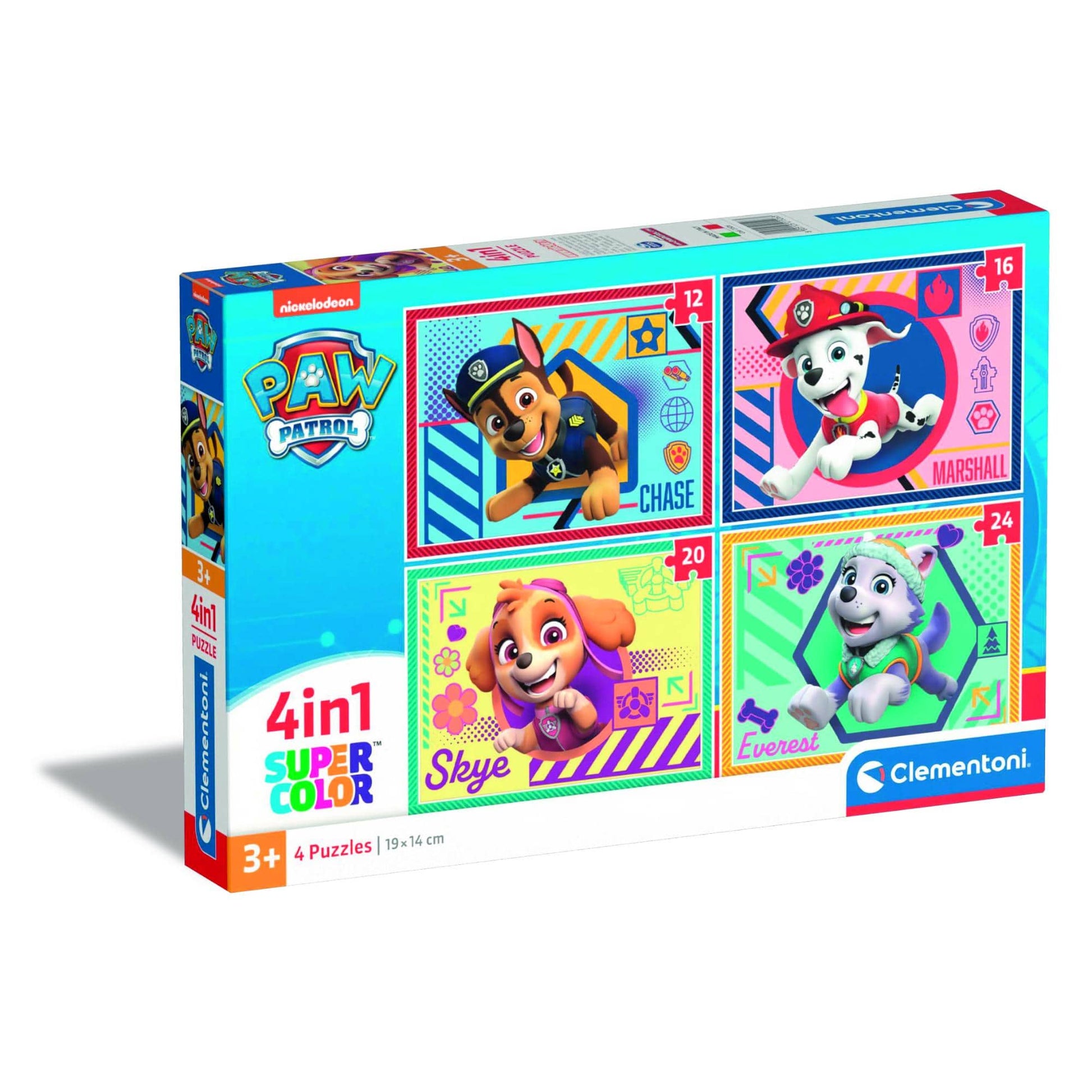 Toys 4 Puzzle in 1 - Paw Patrol