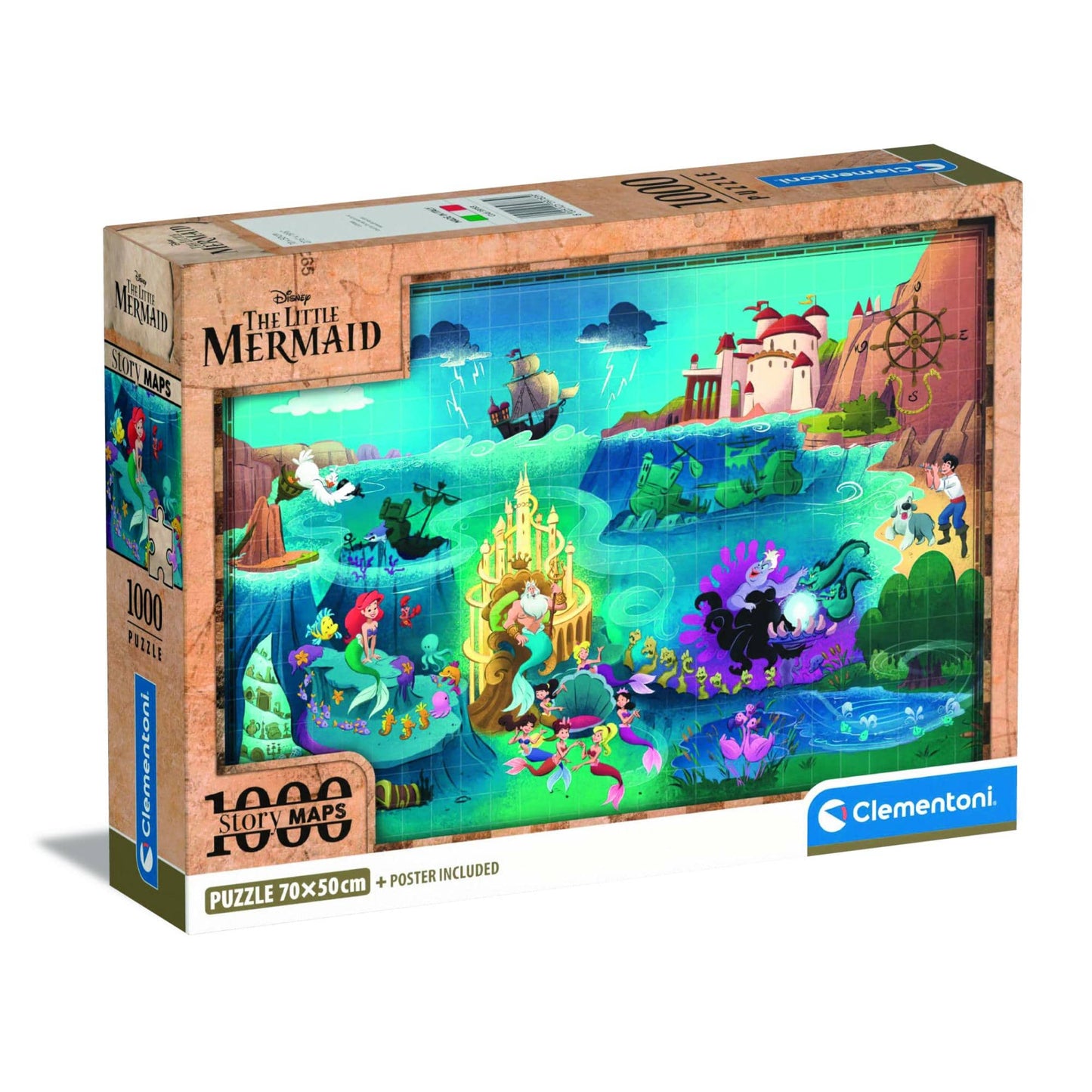 Toys PZL 1000 DISNEY MAPS LITTLE MERM.