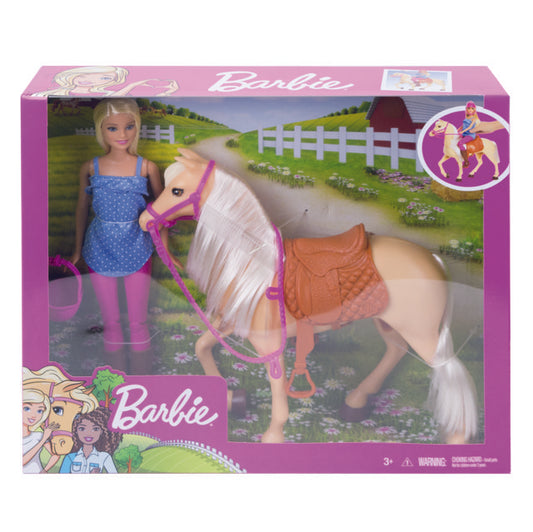 Barbie + Horse Basic Blonde