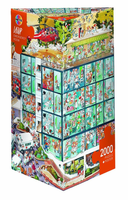 Toys 2000 Piece Puzzle - Triangular: Emergency Room, Loup