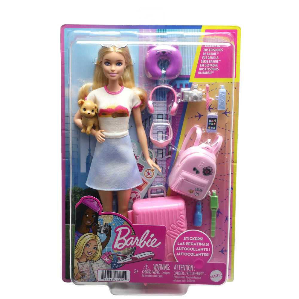 Barbie - Malibu Travel Set and Puppy