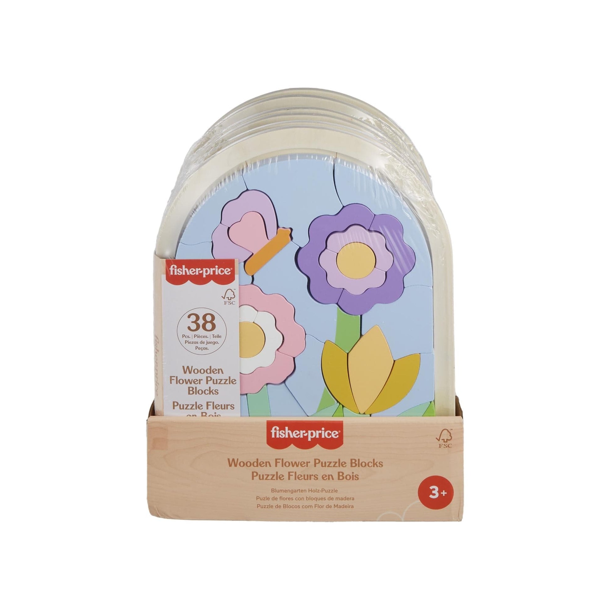 Toys Fisher-Price Wood Puzzle Fiori