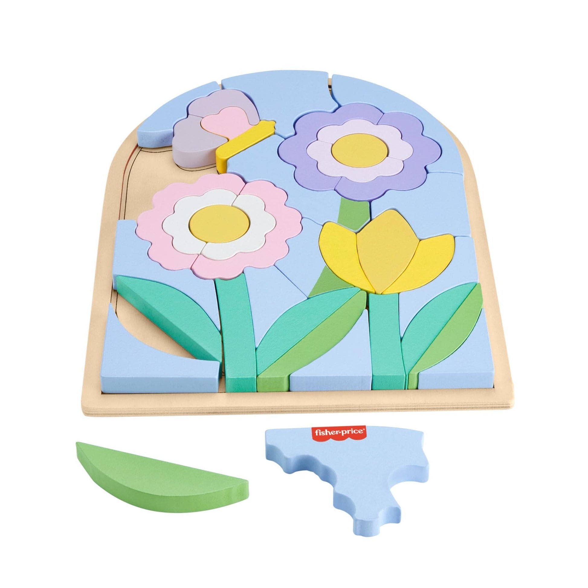 Toys Fisher-Price Wood Puzzle Fiori