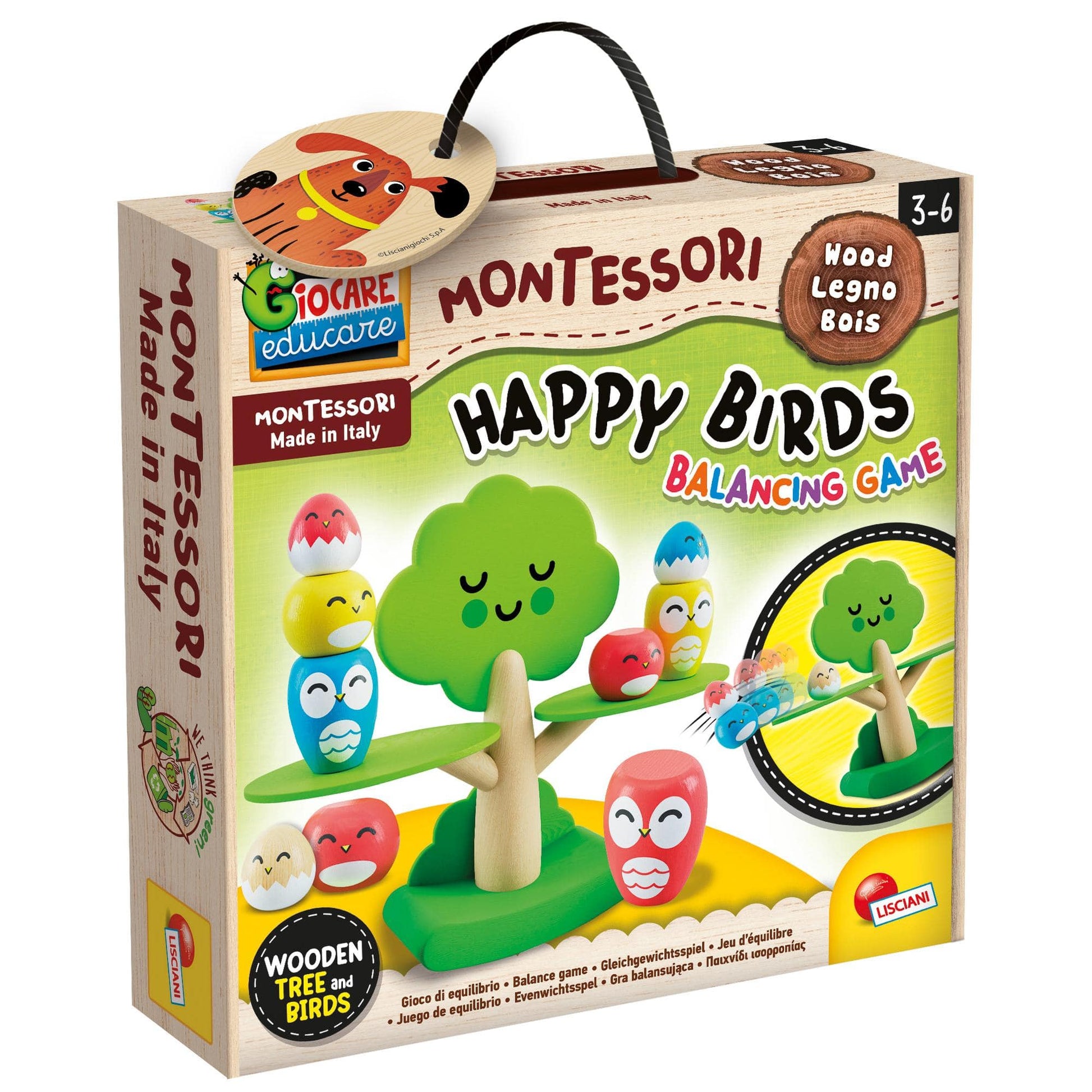 Toys MONTESSORI BABY WOOD TREE BALANCING