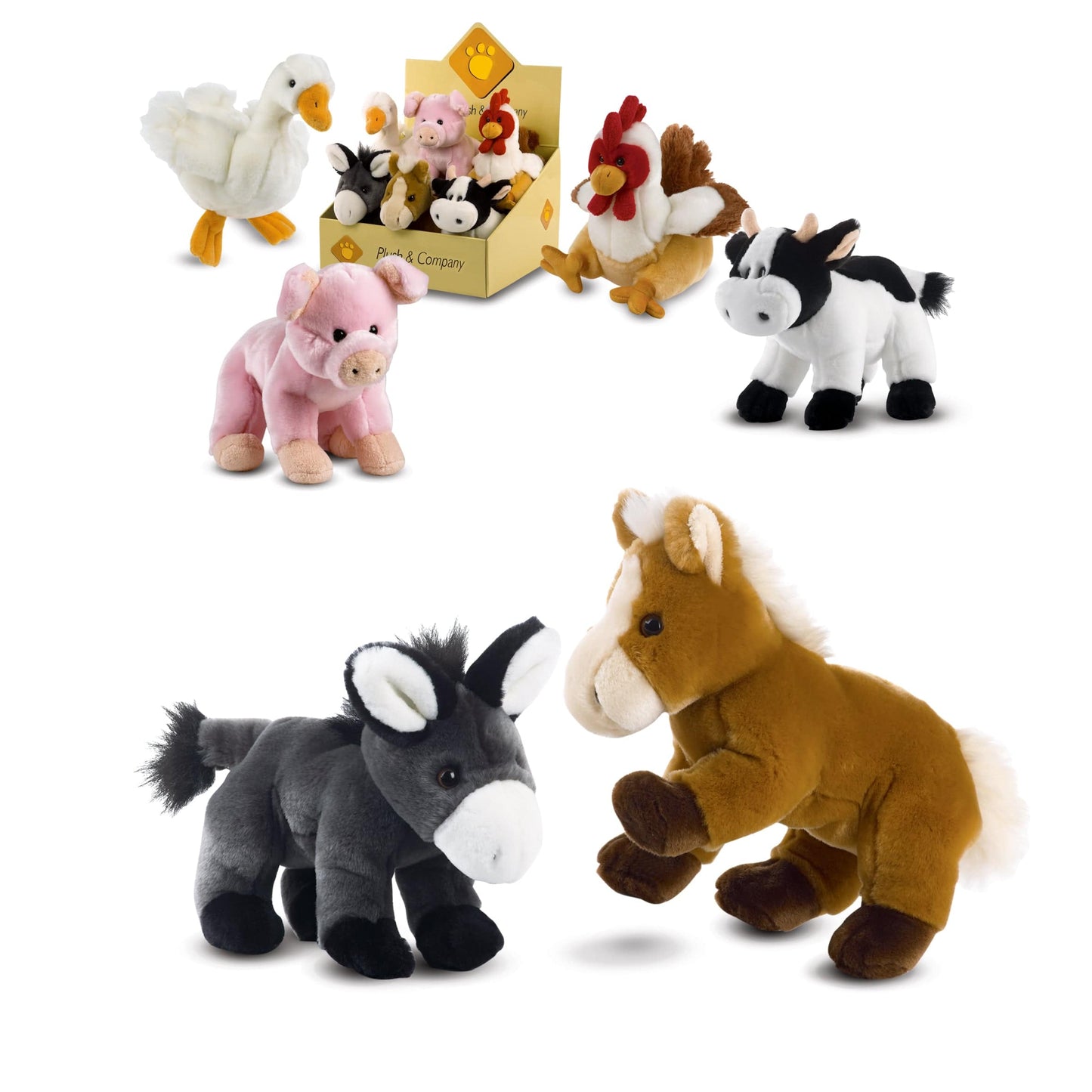 Toys THE SMALL PLUSH FARM TRIBE - H.21 CM.