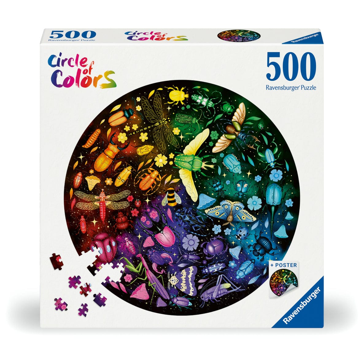 Toys 500 Piece Puzzle - Circle of Colors: Insects