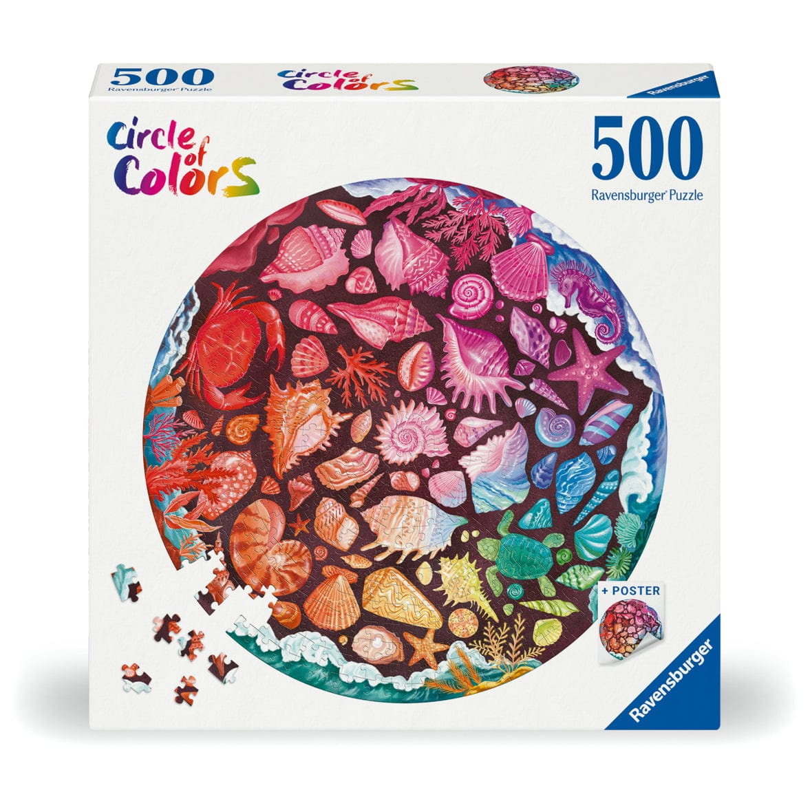 Toys 500 Piece Puzzle - Circle of Colors: Shells