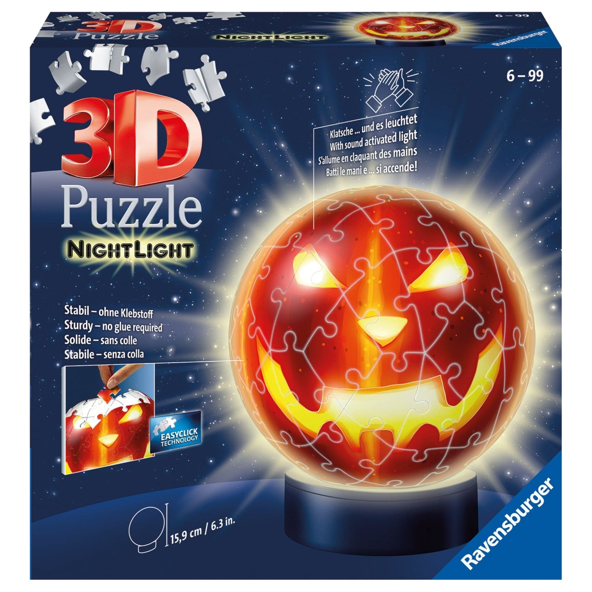 Toys 3D Puzzle - Nightlight: Halloween Pumpkin