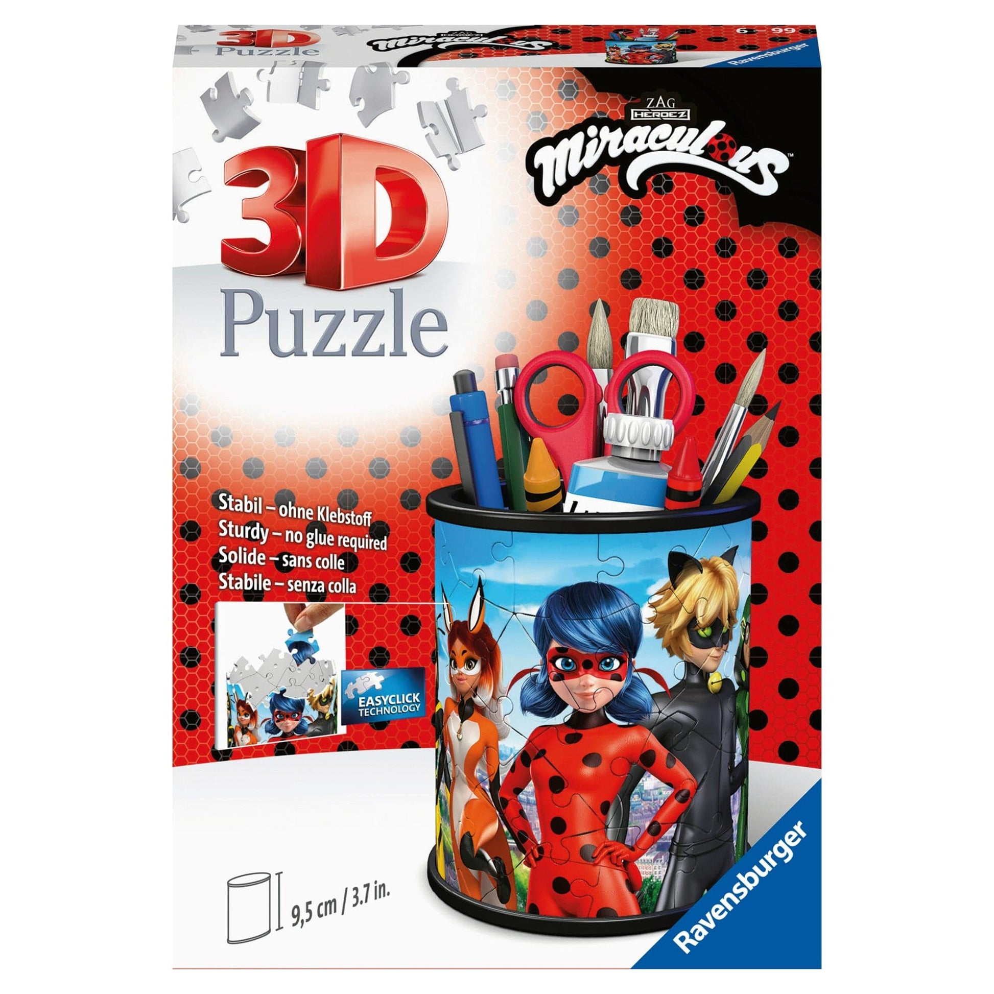 Toys 54 Piece 3D Puzzle - Miraculous Pen Holder