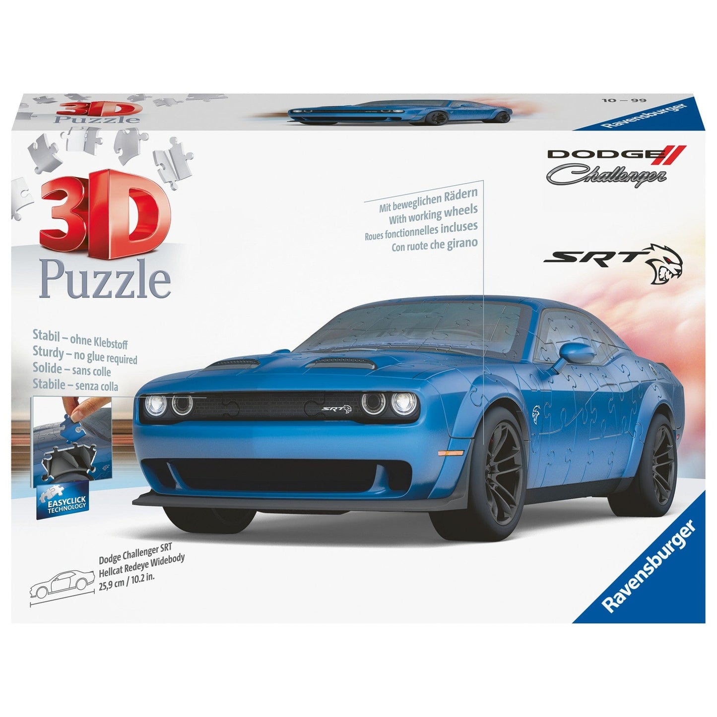 Toys Dodge Challenger Hellcat Blu