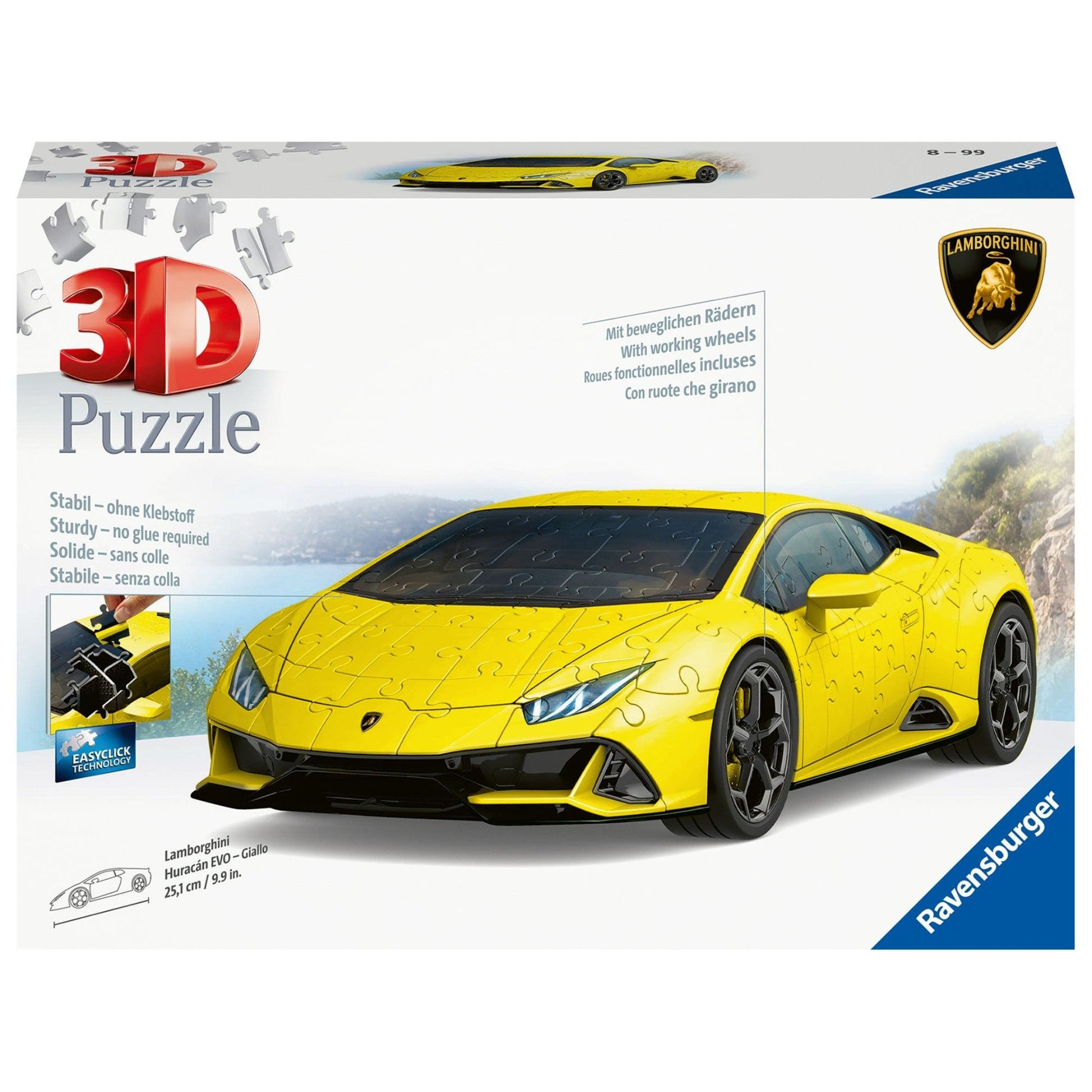 Toys 156 Piece 3D Puzzle - Lamborghini Huracán EVO Yellow