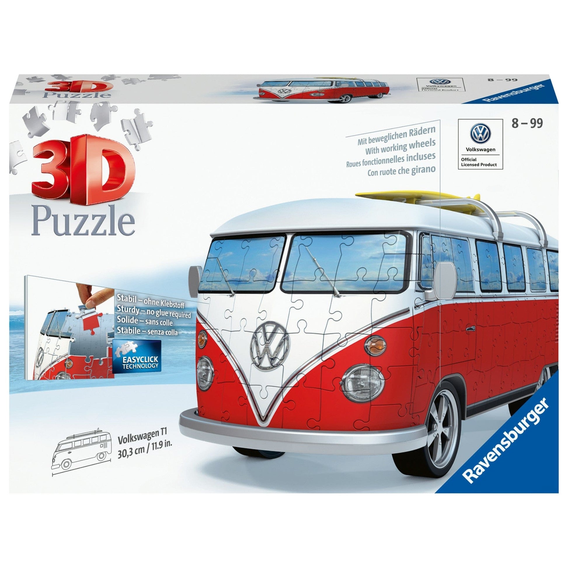 Toys 162 Piece 3D Puzzle - Volkswagen Minibus