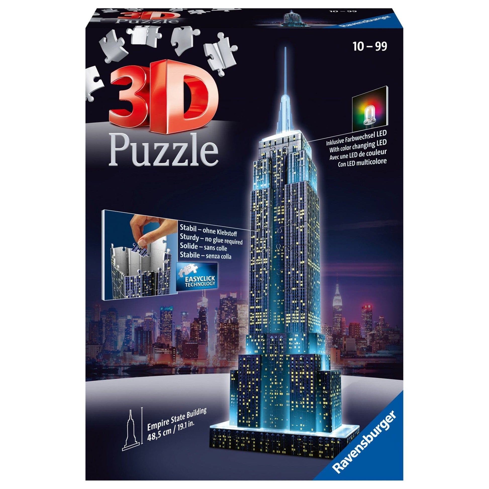 Toys Puzzle 3D da 216 pezzi - Empire State Building Night Edition