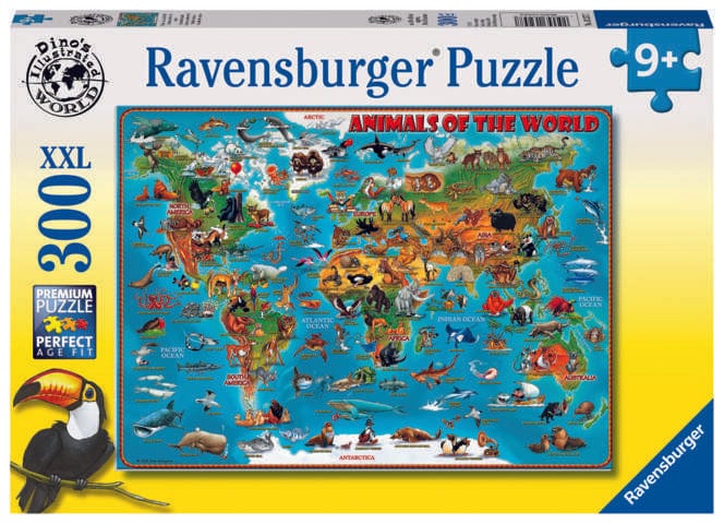 Toys 300 Piece XXL Puzzle - Animals of the World