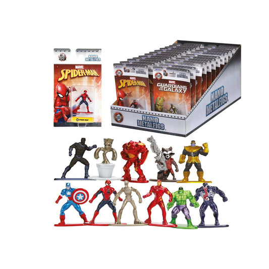 Toys Marvel character die cast cm. 4, 11 asst. in display 24pcs.