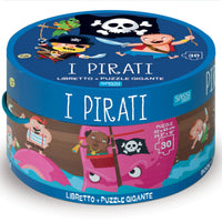 30 Piece Puzzle The Pirates New Edition (Round Box And Book Puzzle)