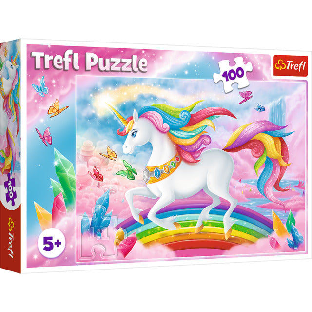 100 Piece Puzzle - In the Crystal World of Unicorns