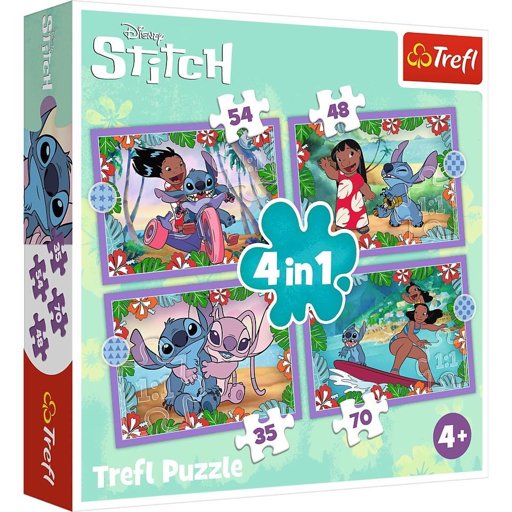 Puzzles - 4in1 - Lilo&Stitch's crazy day / Disney Lilo&Stitch