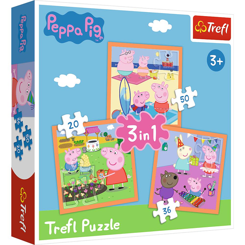 3 Puzzle in 1 - Peppa Pig