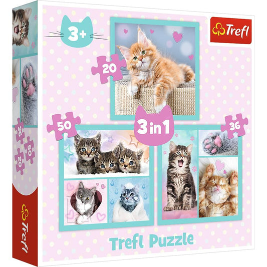 Toys Puzzles - 3in1 - Sweet animals