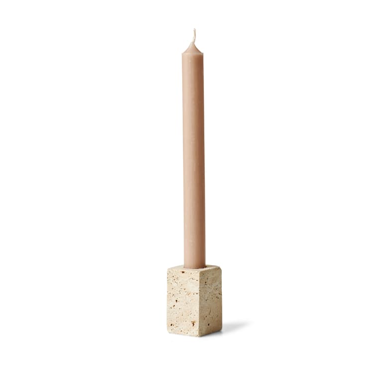 TRAVERTIN CANDLEHOLDER 6,5CMH