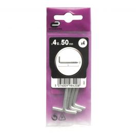 4 GALVANIZED STEEL SCREW GATE4X50