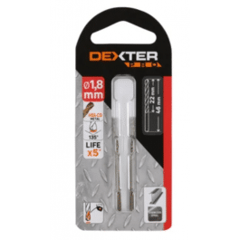 DEXTER PRO METAL DRILL BIT DIAM 1.8 MM