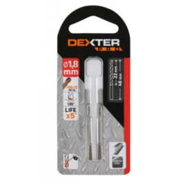 DEXTER PRO METAL DRILL BIT DIAM 1.8 MM