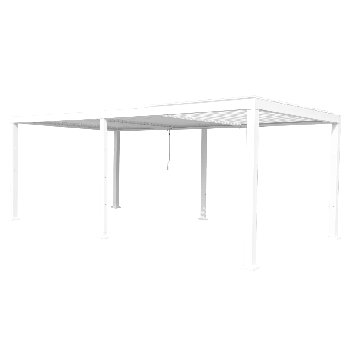 BIOCLIMATIC PERGOLA CLIMA NATERIAL FULL ALUMINUM 313X614 WHITE