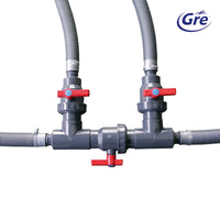 BYPASS KIT 3 OPENING AND CLOSING VALVES WITH 2 FLEXIBLE PIPES