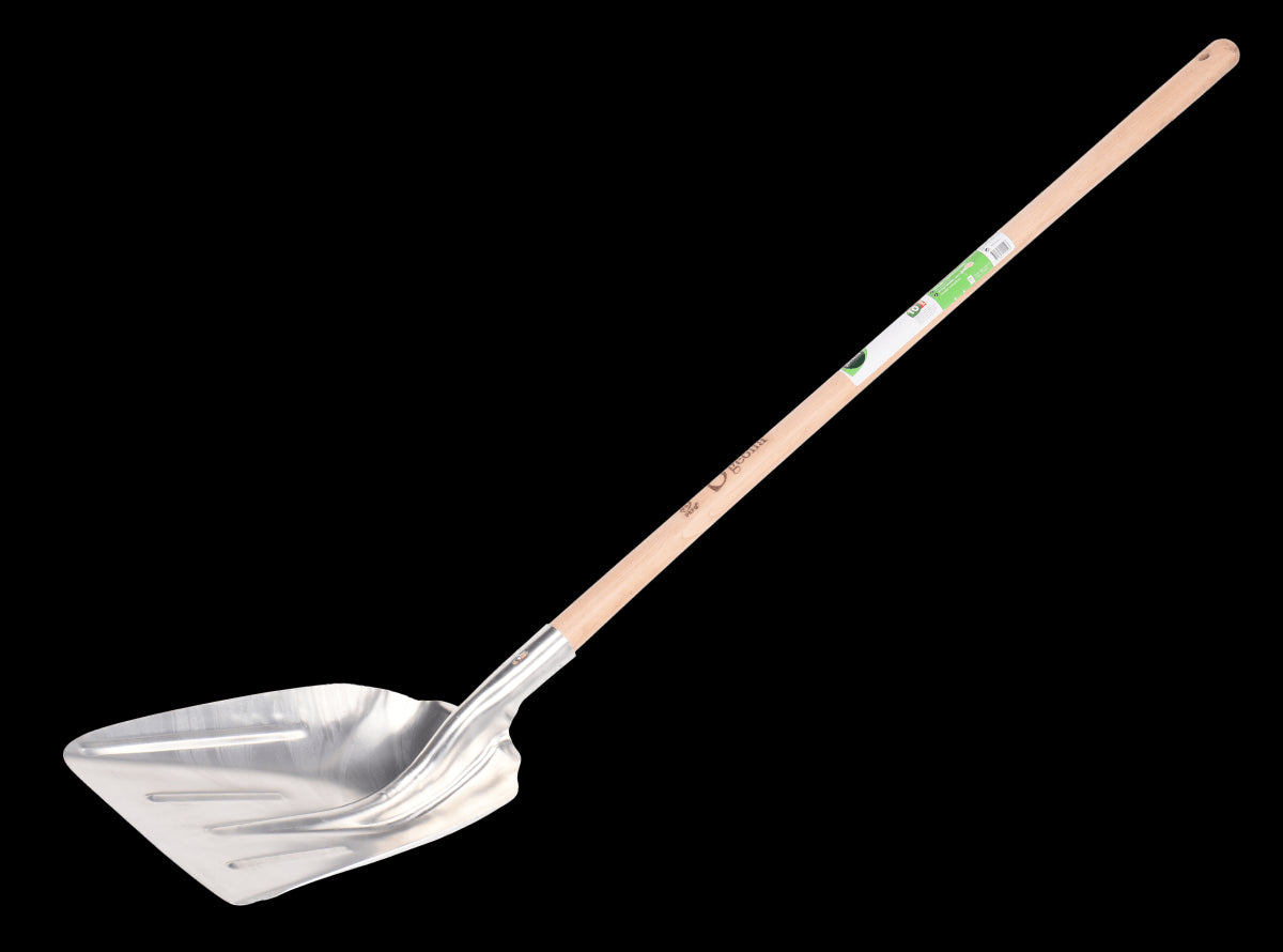 GEOLIA ALUMINIUM SNOW SHOVEL WITH BEECH WOOD HANDLE 110CM