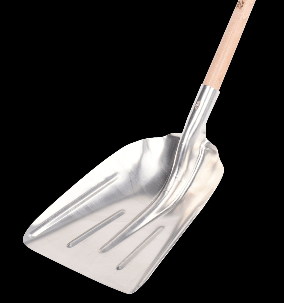 GEOLIA ALUMINIUM SNOW SHOVEL WITH BEECH WOOD HANDLE 110CM