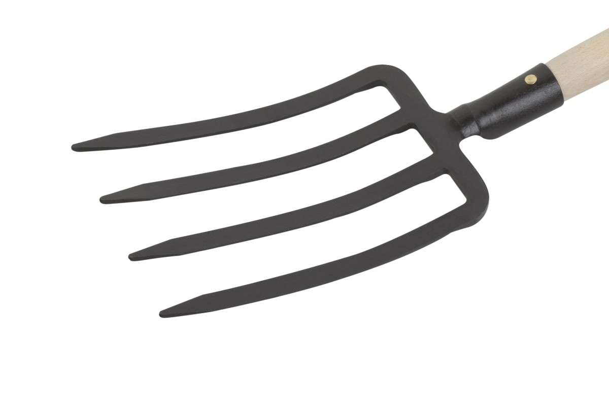 GEOLIA FORGED STEEL 4-TINE SPADING FORK WITH PEFC BEECH HANDLE 110CM