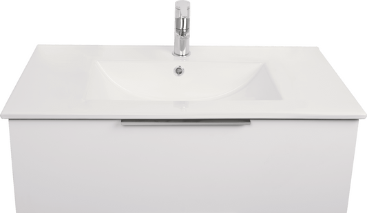 New Essential ceramic washbasin, 81cm
