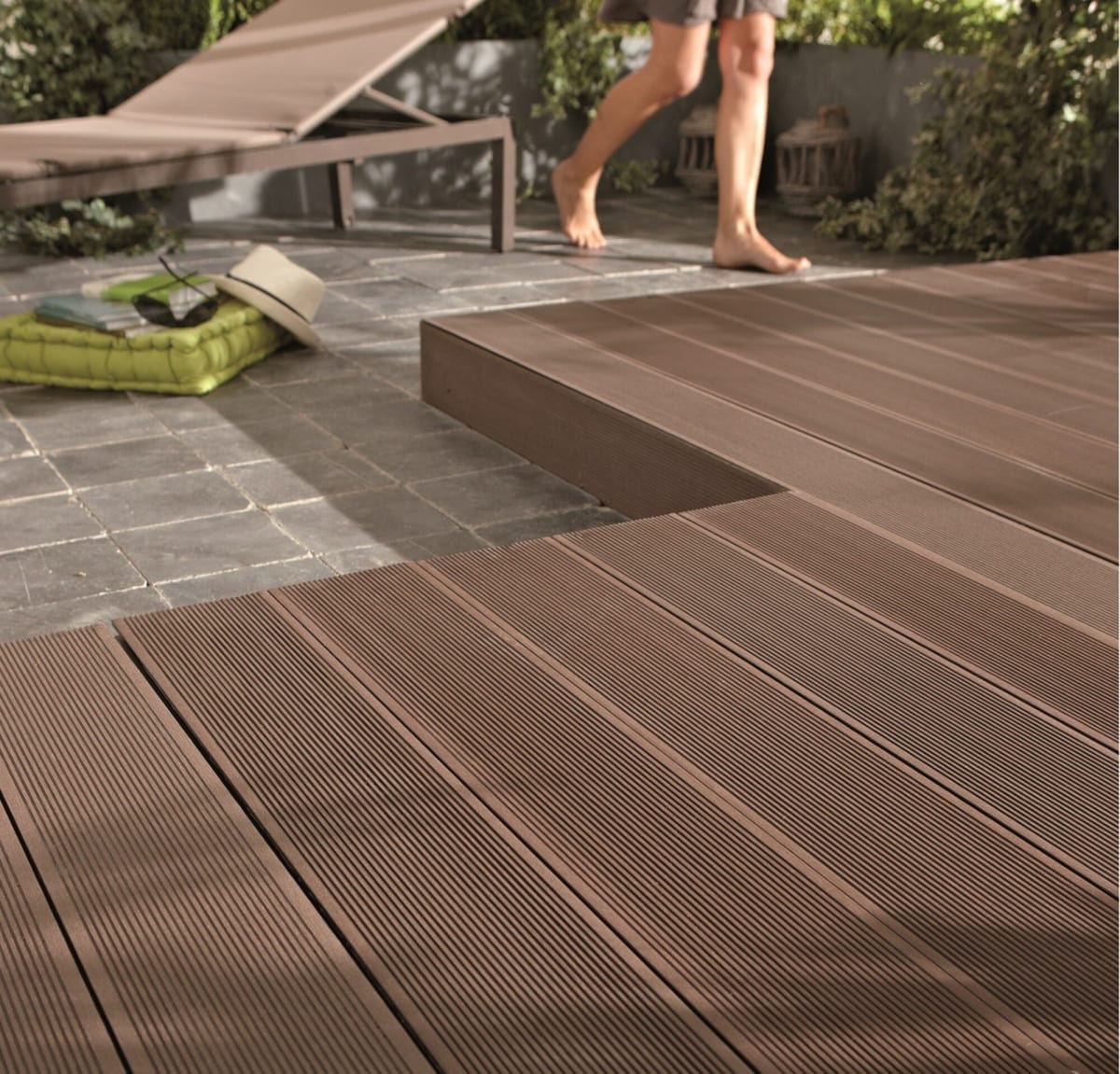 Bricocenter KYOTO BROWN NATERIAL COMPOSITE PLANK 240X14.5X2.1CM