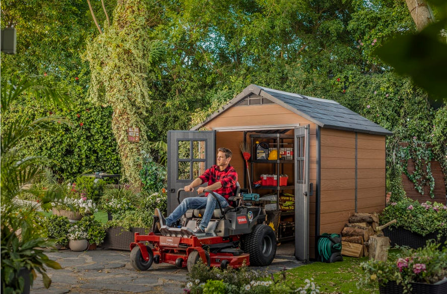 Bricocenter NEWTON COTTAGE THICKNESS 20MM EXTERIOR DIMENSIONS 278.9X210X252H FLOOR INCLUDED